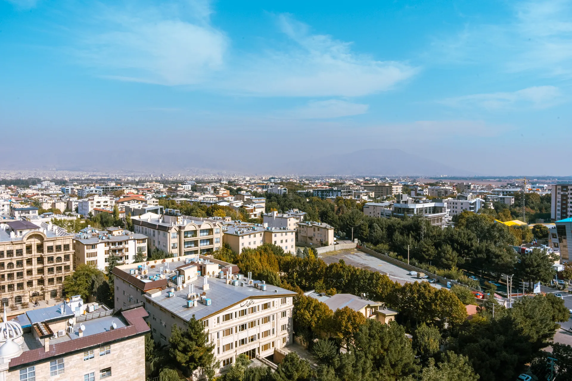 نمای هوایی از مهرشهر چهارباندی